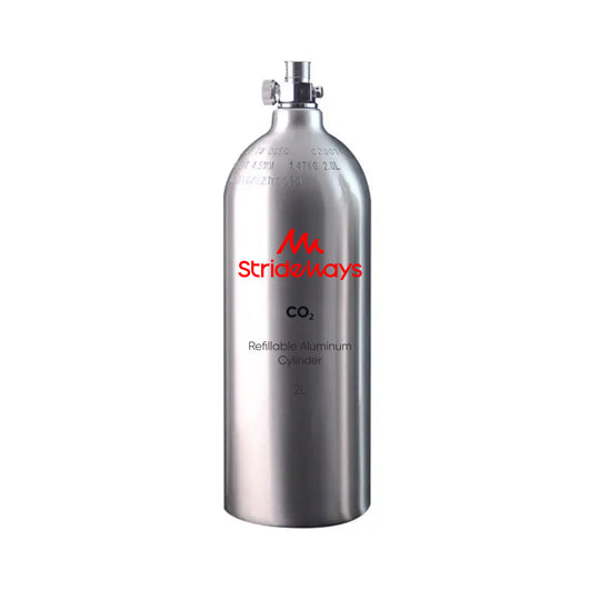 Bouteille en aluminium CO2 Strideways – 2L – RECHARGEABLE