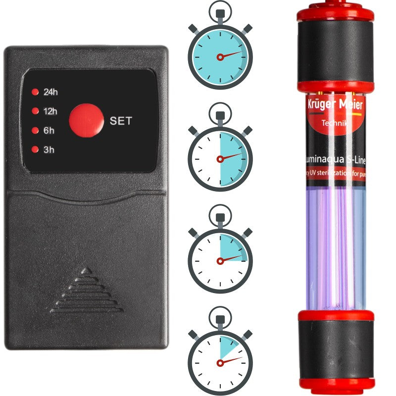 Kruger Meier Luminaqua S-Line 5W - stérilisateur UV interne avec temps de fonctionnement programmable