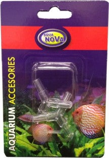 AQUA NOVA Raccords 3 voies pour tuyaux Ø 4/6mm - Lot de 2