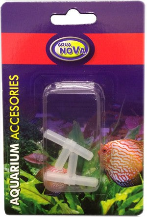 AQUA NOVA Raccords 3 voies 90° pour tuyaux Ø 4/6mm - Lot de 2