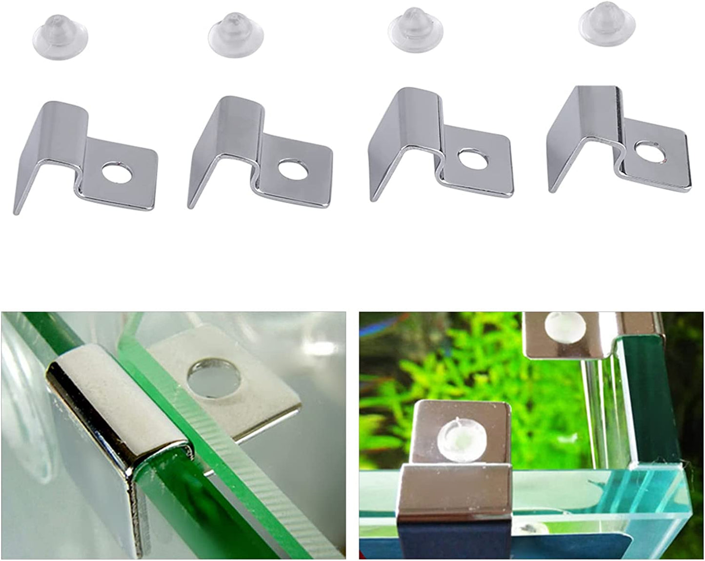 Supports de couvercle inox 4 pièces