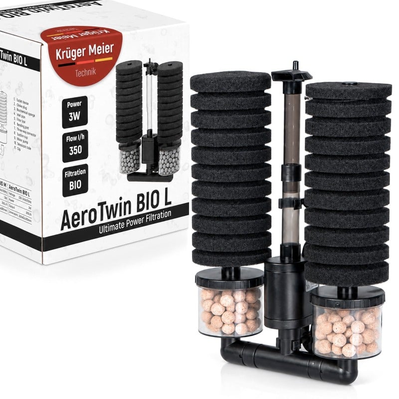 Kruger Meier AeroTwin BIO L — filtre interne à éponge avec biofiltration
