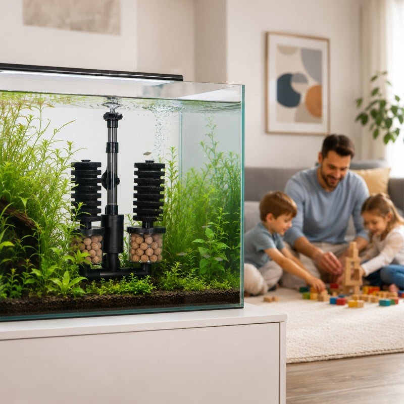 Kruger Meier AeroTwin BIO S — filtre interne à éponge avec biofiltration