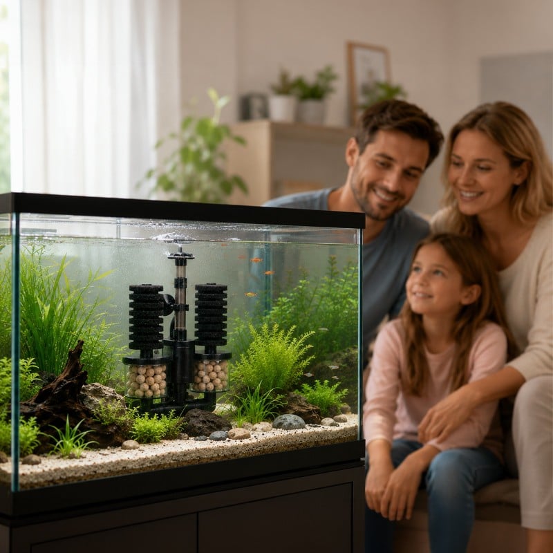 Kruger Meier AeroTwin BIO S — filtre interne à éponge avec biofiltration