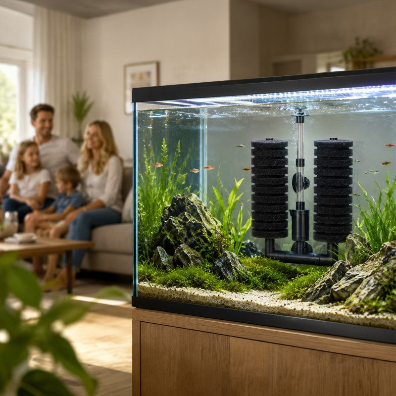 Kruger Meier AeroTwin L — filtre intérieur à mousse pour aquarium 60-120 L