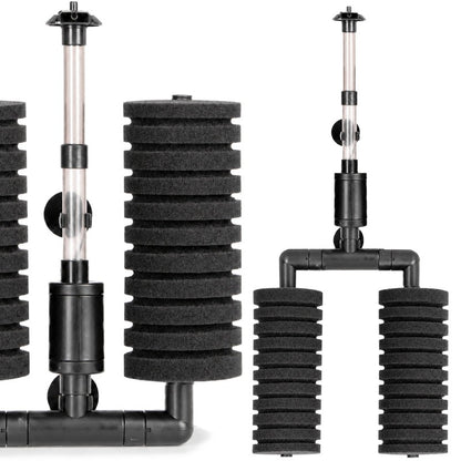 Kruger Meier AeroTwin L — filtre intérieur à mousse pour aquarium 60-120 L