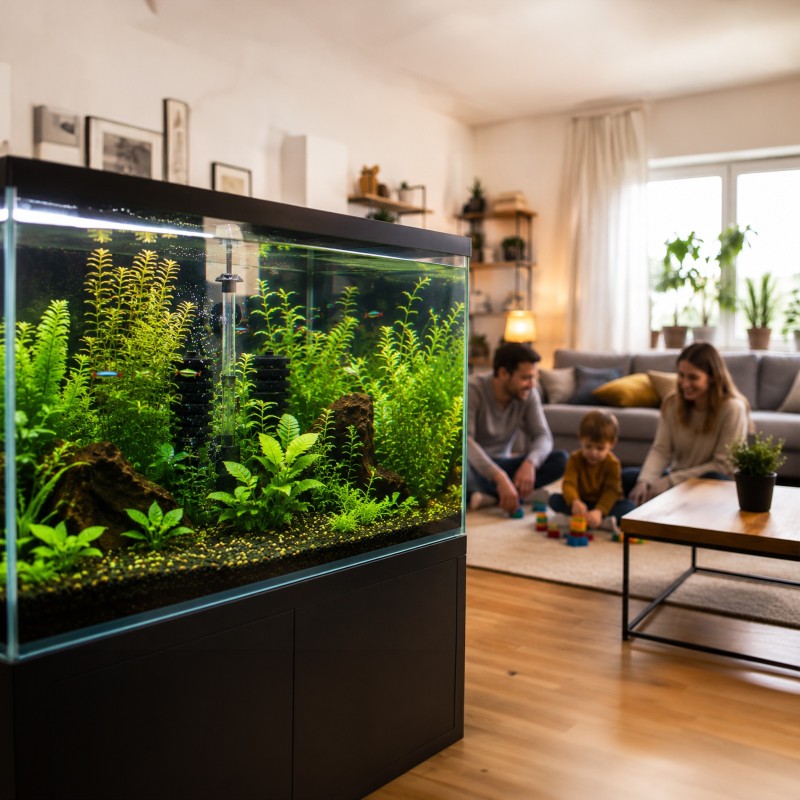 Kruger Meier AeroTwin L — filtre intérieur à mousse pour aquarium 60-120 L