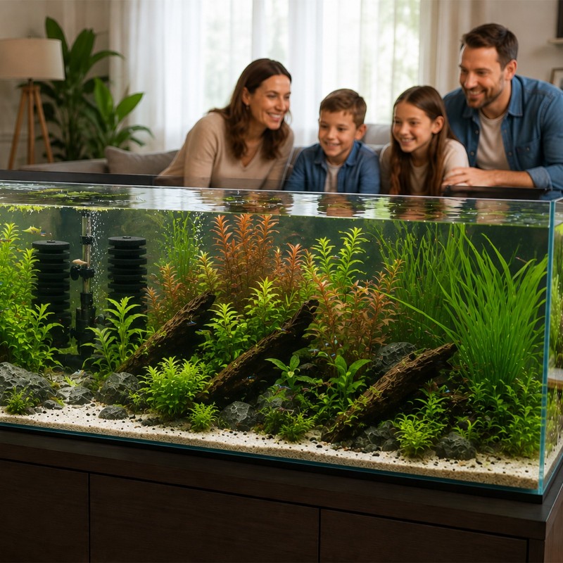 Kruger Meier AeroTwin S — filtre intérieur à mousse pour aquarium