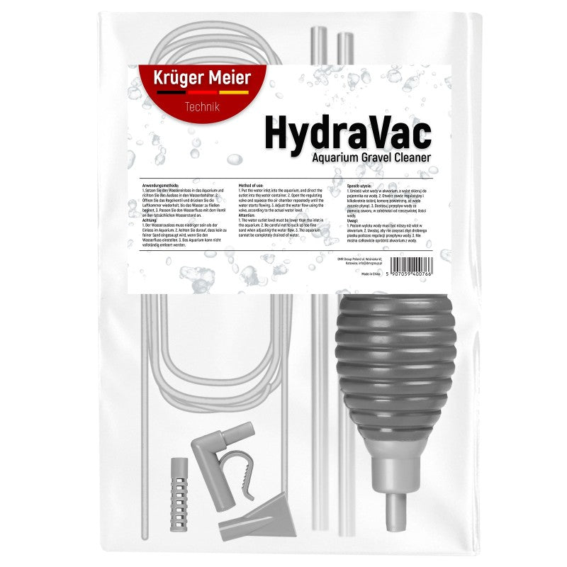 Kruger Meier HydraVac - Kit de nettoyage des boues et de changement d'eau pour aquariums